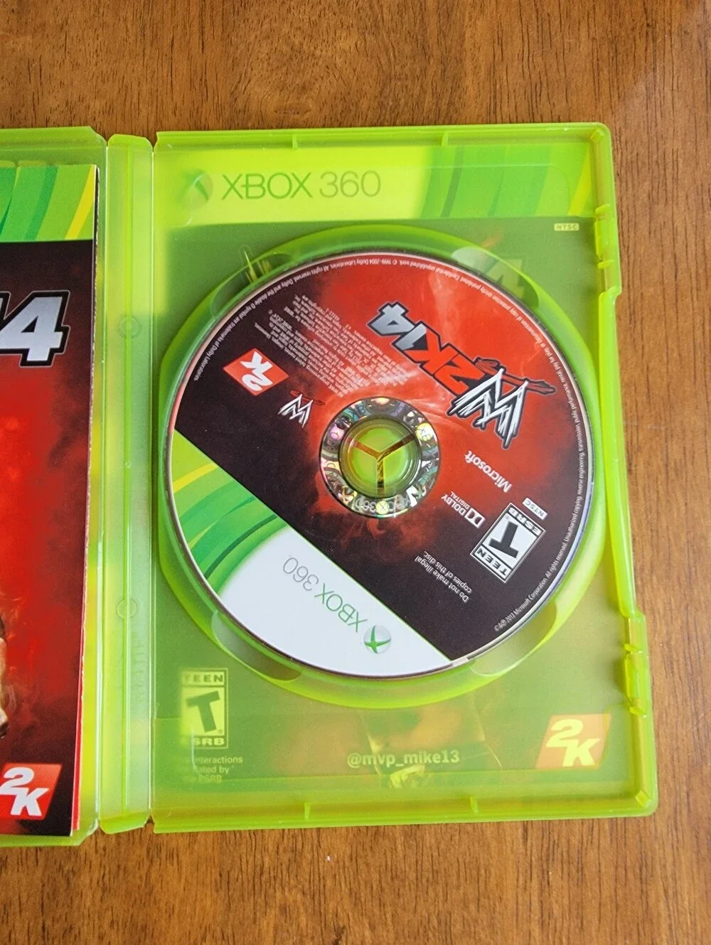 2K WWE 2K14 Xbox 360 Game Manual Included Multiplayer